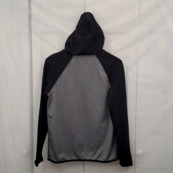 Women's Nike Black and Gray Just Do It Hoodie - Picture 3 of 8